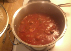 Just a Man in His Kitchen:  Tomato Sauce